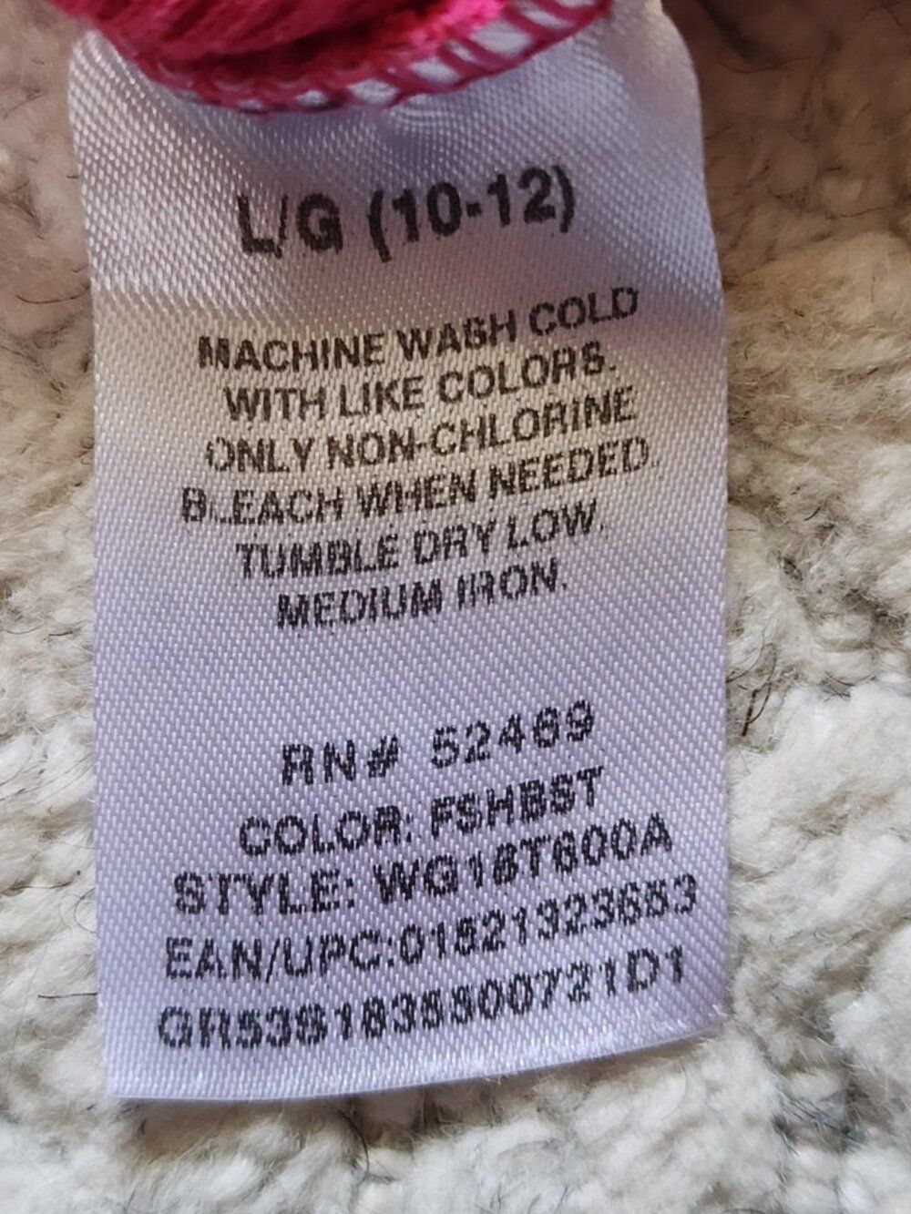 Wonder Nation girls pink tank top ribbed cotton blend size L 10–12 - Picture 4 of 8